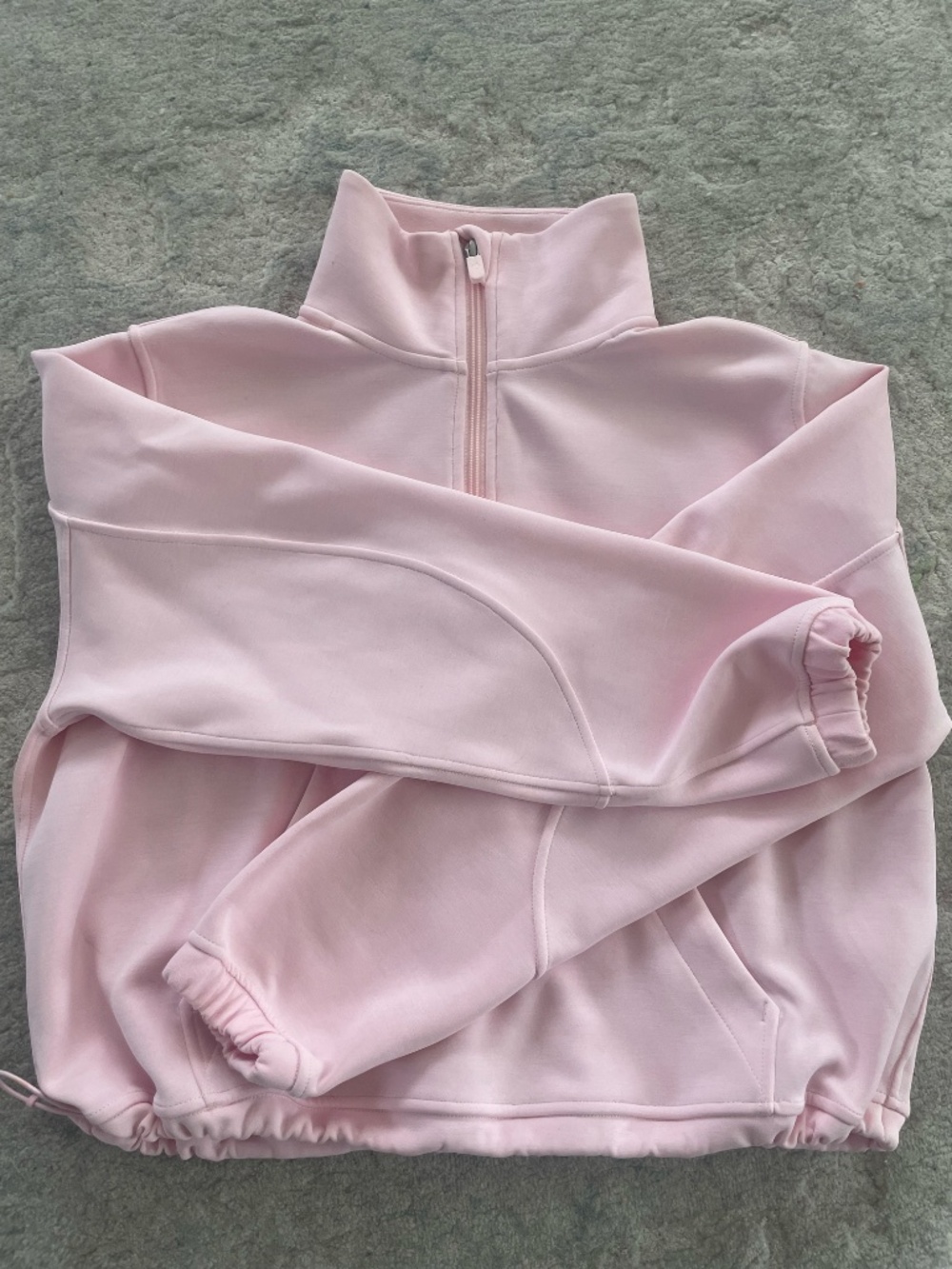 Lululemon Softstreme Half-Zip | Light Pink | Size 6 - Picture 5 of 13